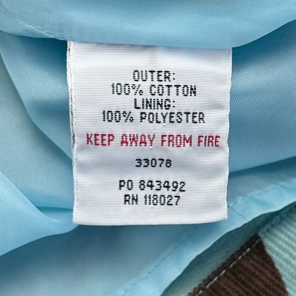 Mini Boden Aqua/Brown Circles Corduroy Pinnie (4-5) - Picture 4 of 6